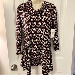 Brand New Chaus Cowl Neck Work Top / Blouse Small